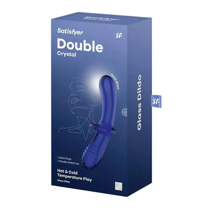 Satisfyer Double Crystal стеклянный дилдо