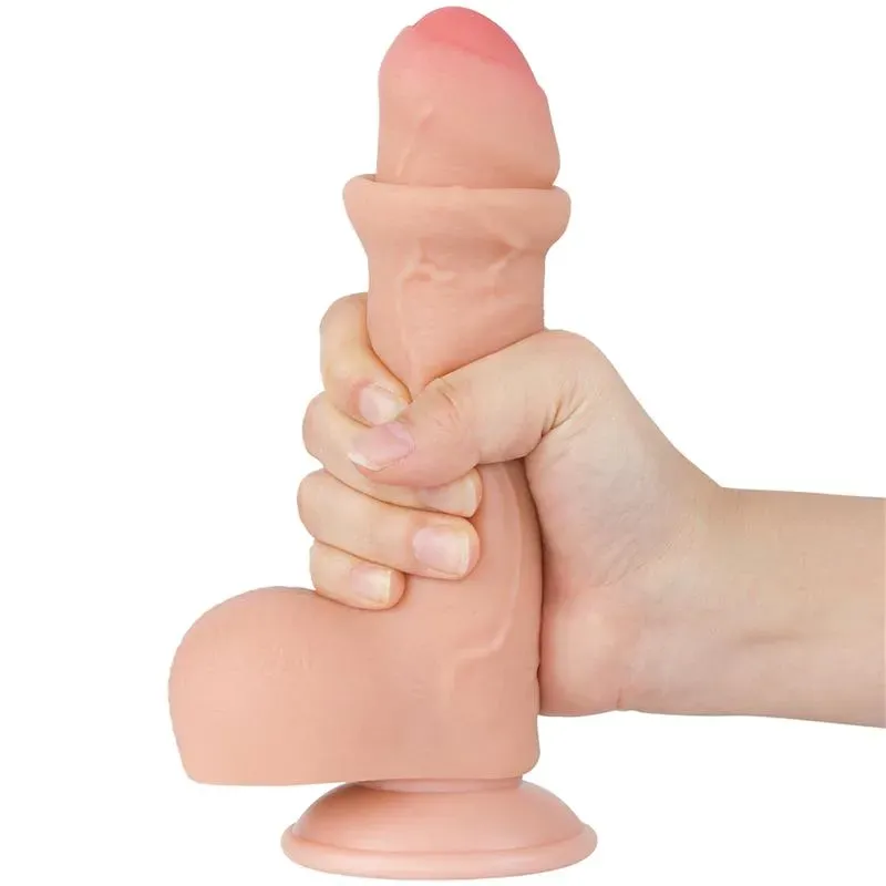 LOVETOY Sliding Skin Dual Layer Dildo 7
