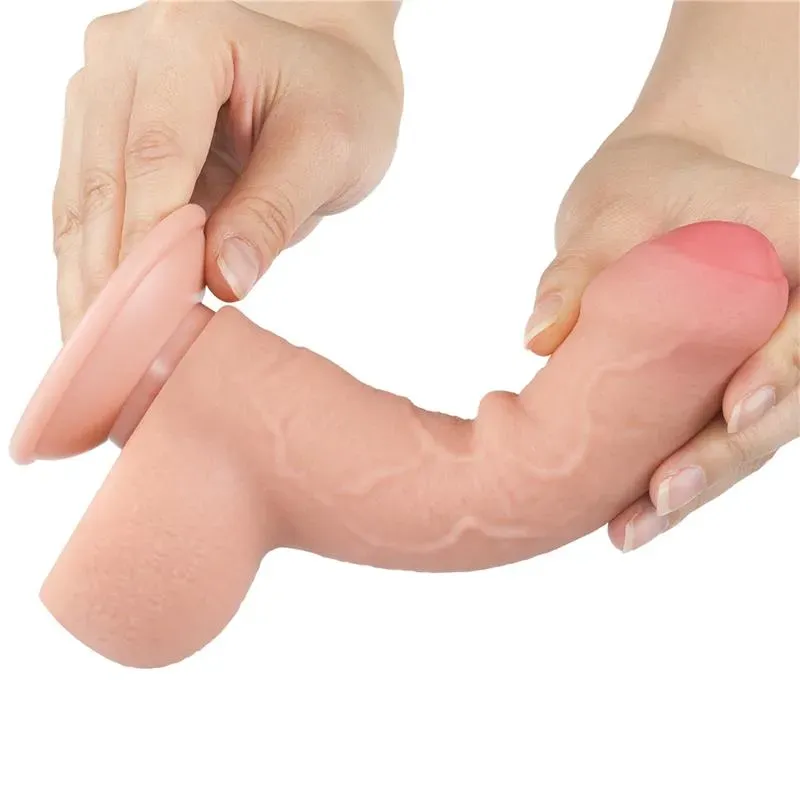 LOVETOY Sliding Skin Dual Layer Dildo 7