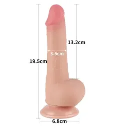 LOVETOY Sliding Skin Dual Layer realistlik dildo