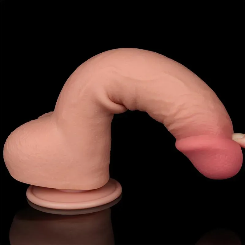 LOVETOY Sliding Skin kahekihiline realistlik dildo