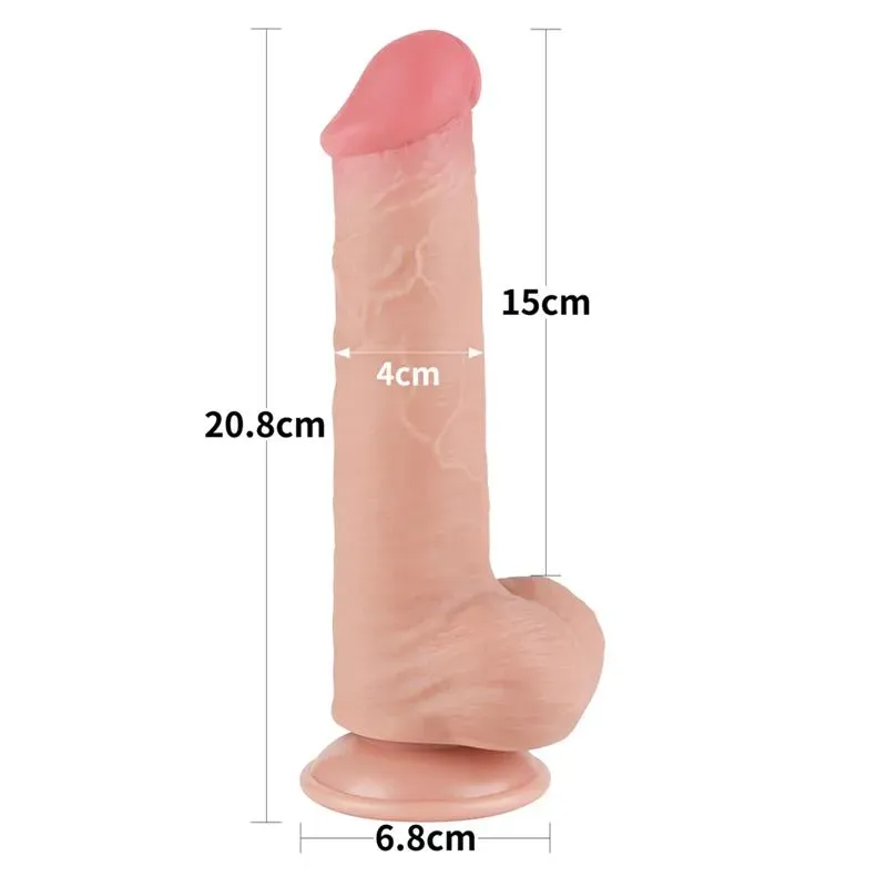 LOVETOY Sliding Skin Dual Layer realistlik dildo