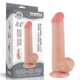 LOVETOY Sliding Skin Dual Layer realistlik dildo
