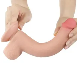 LOVETOY Sliding Skin Dual Layer realistlik dildo