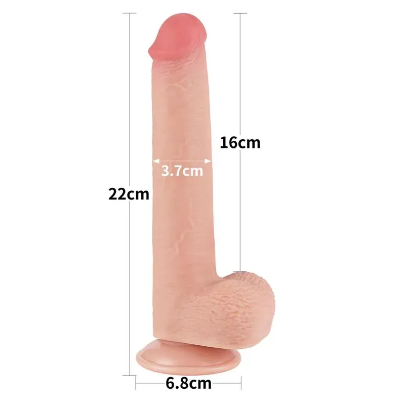 LOVETOY Sliding Skin Dual Layer realistlik dildo