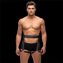 INTOYOU BDSM LINE Didier портупея на талию и ноги