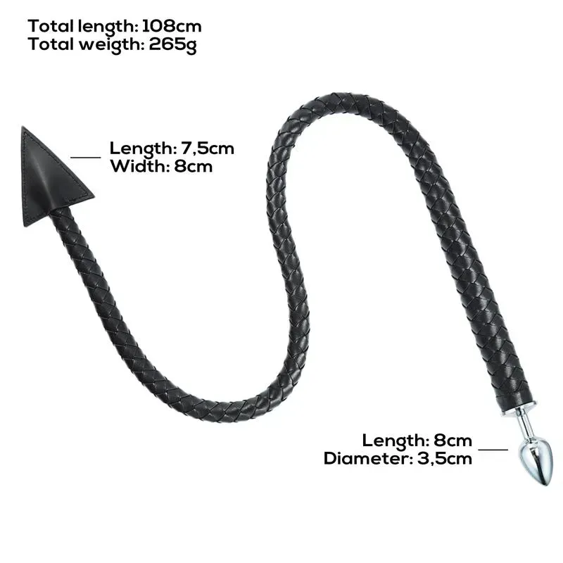 LATETOBED Weave Devil Tail анальная пробка с хвостом