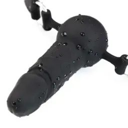 LATETOBED BDSM LINE кляп с дилдо, регулируемый