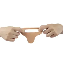 LOVETOY The Ultra Soft Double 7 dildo rihmaga
