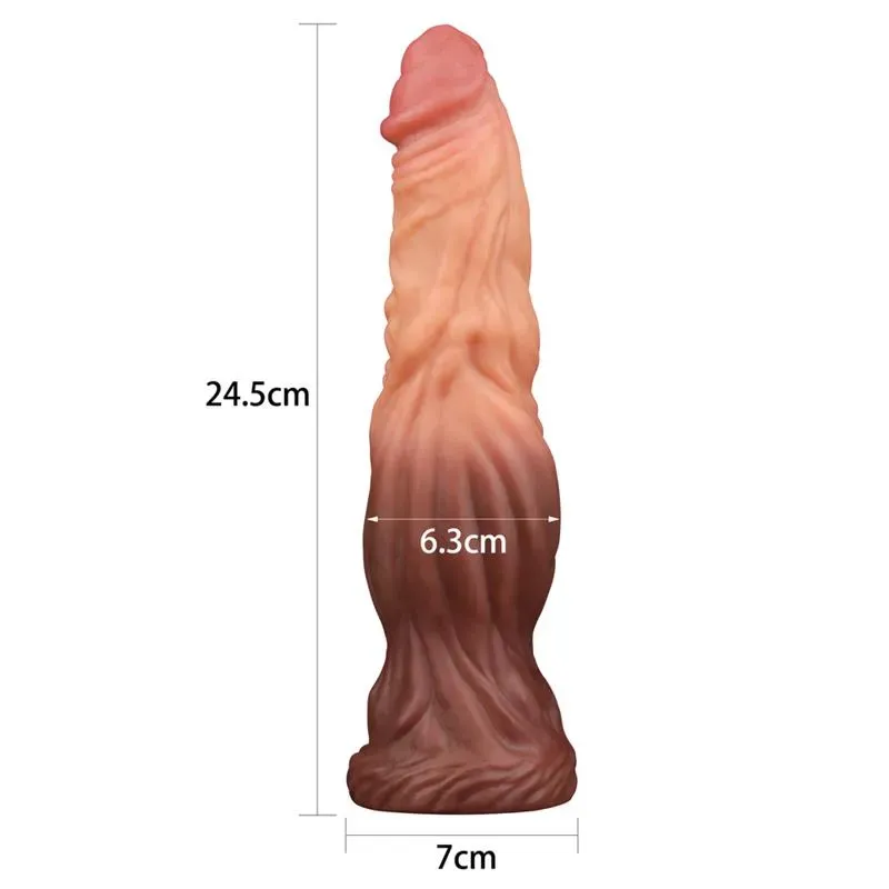 LOVETOY Dildo Nature 9.5 Dual Layer silikoondildo