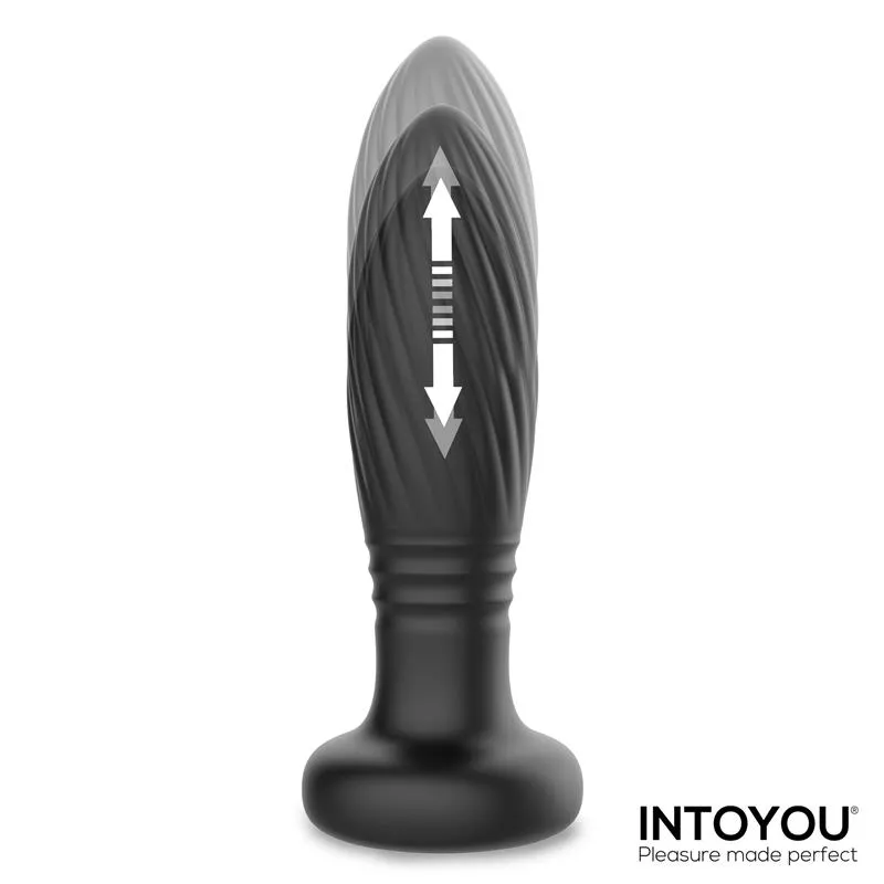 Tainy Thrusting Led Lighted Anal Plug with Remote Control