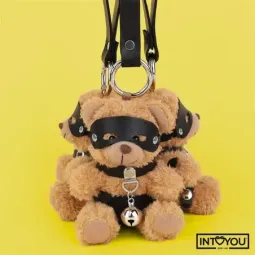 INTOYOU Bearly брелок-мишка БДСМ с портупеей