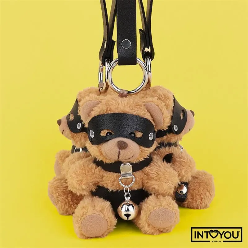 INTOYOU Bearly брелок-мишка БДСМ с портупеей