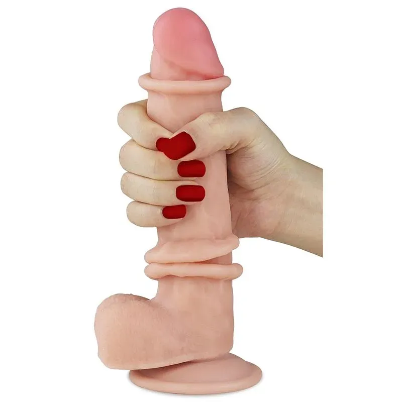 LOVETOY Sliding 8 realistlik dildo 20 cm