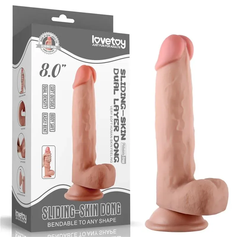 LOVETOY Sliding 8 реалистичный фаллоимитатор 20 см