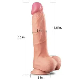 LOVETOY Nature Dildo 10 Dual Layer realistlik dildo