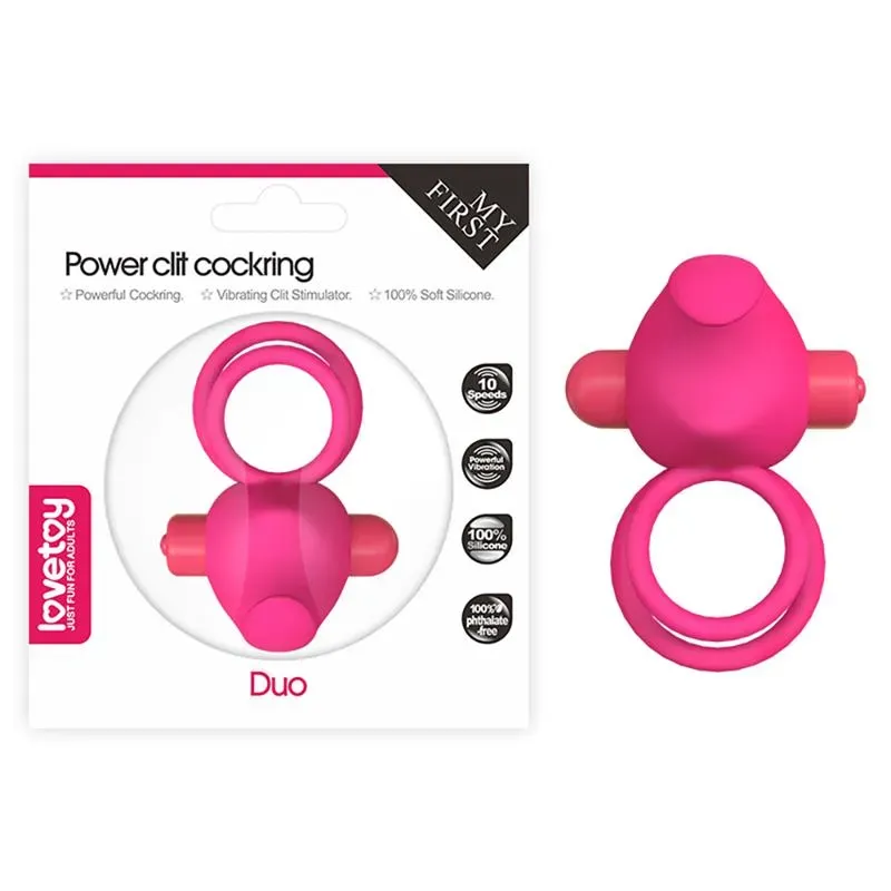 LOVETOY Power Clit Duo vibreeriv peeniserõngas
