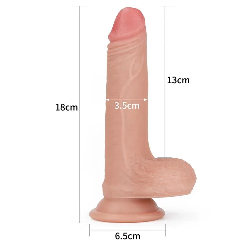 LOVETOY Nature 7 realistlik silikoondildo 18 cm