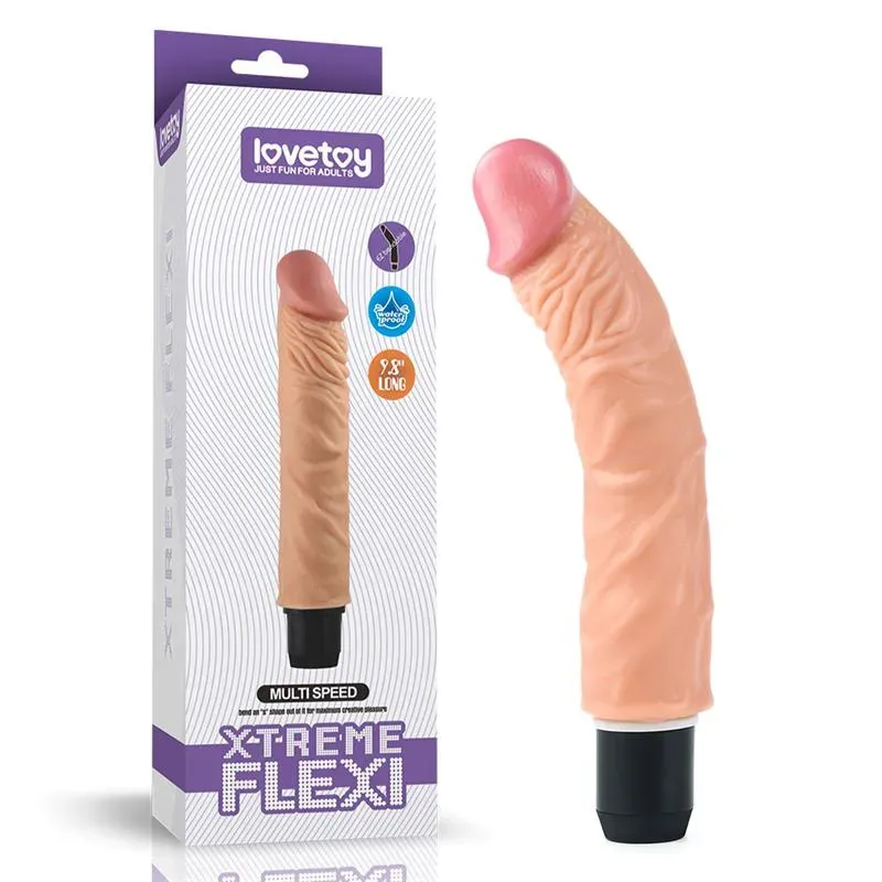 LOVETOY Dildo Flexi 9.5 фаллоимитатор с вибрацией