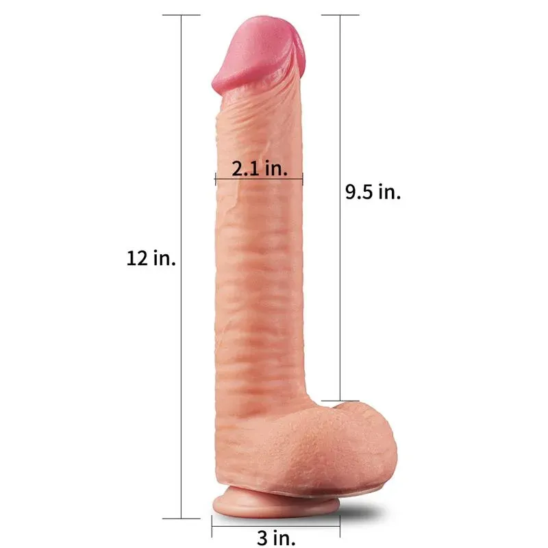 LOVETOY Nature 12 Dual Layer realistlik dildo