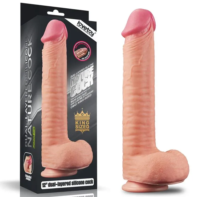 LOVETOY Nature 12 Dual Layer фаллоимитатор