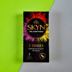 SKYN 5 Senses lateksivabad kondoomid