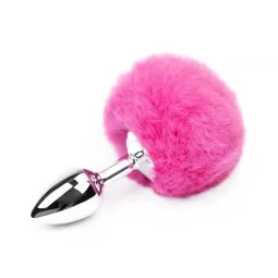 Size S - Butt Plug with Pompon Pink