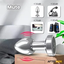 Size S - Dimpor Chrome Anal Plug with Vibration and Magnetic USB