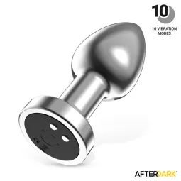 Size S - Dimpor Chrome Anal Plug with Vibration and Magnetic USB