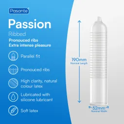 Pasante Passion / Ribbed kondoomid