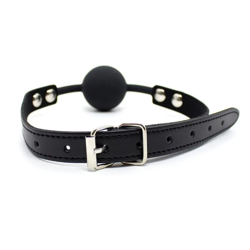 Reguleeritav silikoonist pall-suukate 4 cm, must