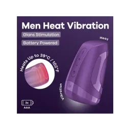 Satisfyer Men Heat Vibration masturbaator – soojendus & vibratsioon | Noks