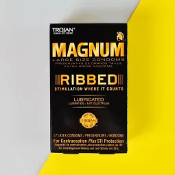 Trojan Magnum Ribbed 12