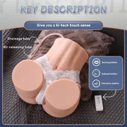 XISE torsomasturbaator vibratsiooni ja imiefektiga