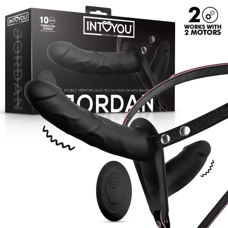 INTOYOU BDSM LINE Jordan страпон с вибрацией