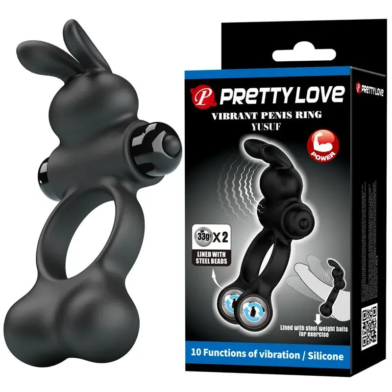 PRETTYLOVE Yusuf эрекционное кольцо с вибрацией