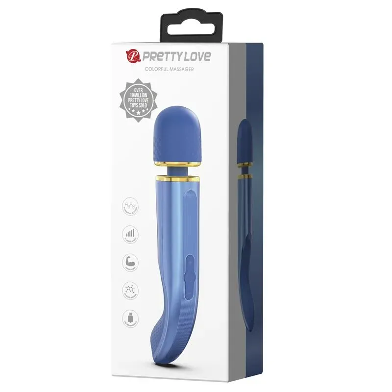 PRETTYLOVE Vibrating Wand массажёр, синий