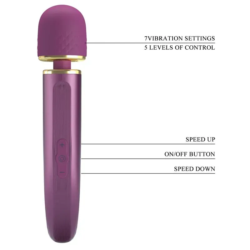 PRETTYLOVE Vibrating Wand Silicona вибромассажёр