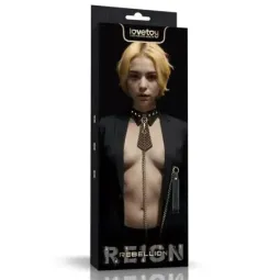 LOVETOY Rebellion Reign ошейник с цепью