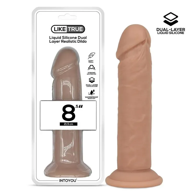 LIKETRUE Dual Layer Dildo 8.5 realistlik dildo