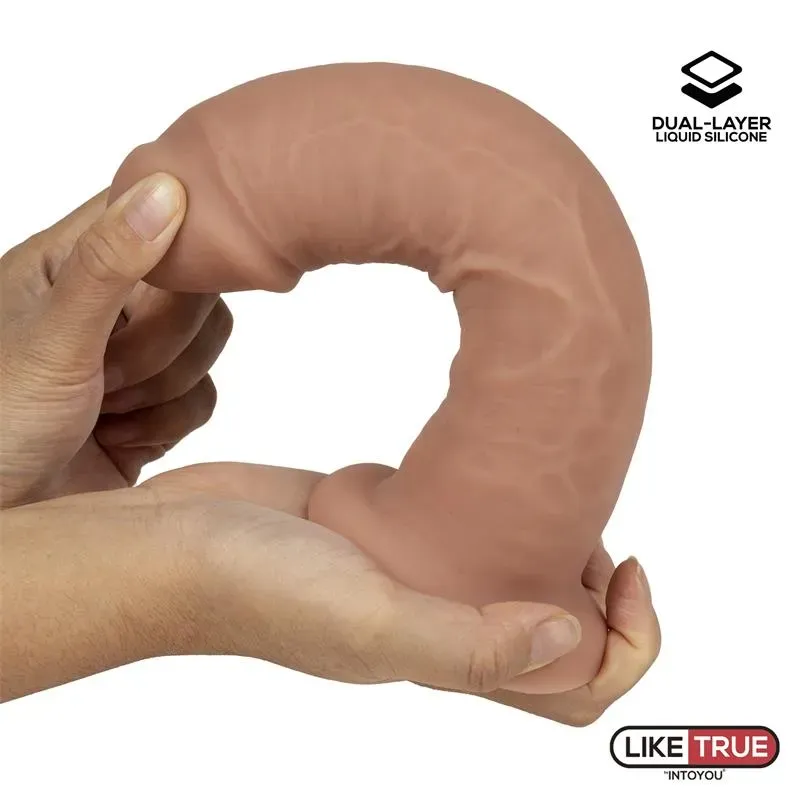LIKETRUE реалистичный фаллоимитатор, силикон 21 см