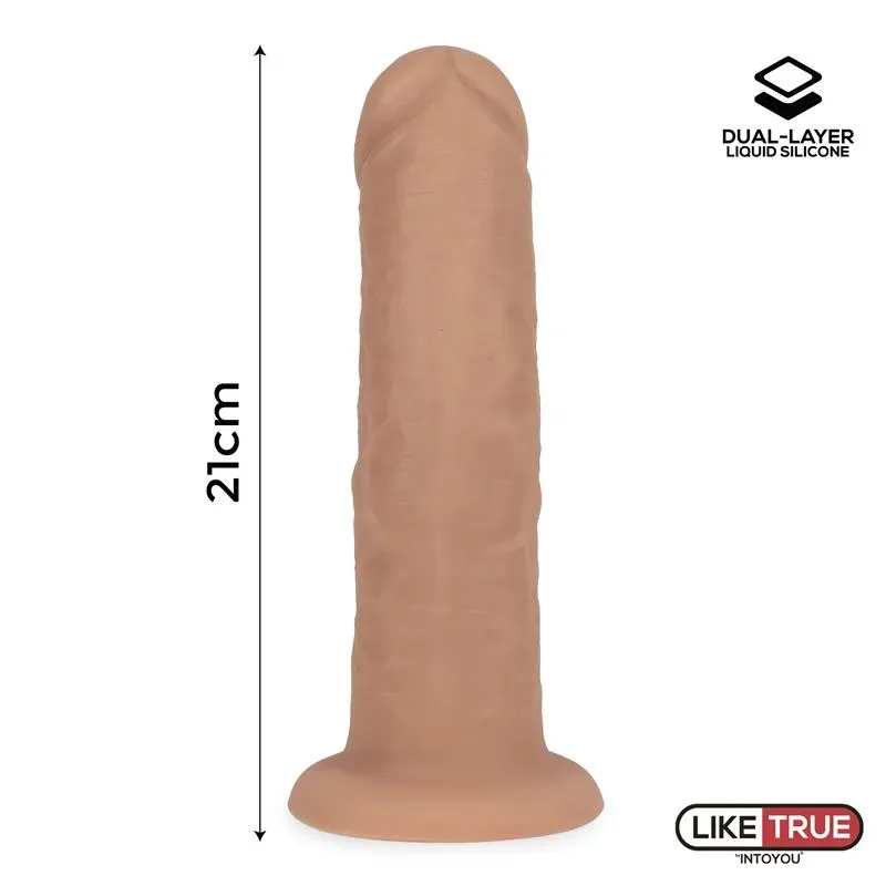 LIKETRUE реалистичный фаллоимитатор, силикон 21 см