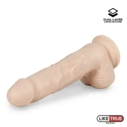 LIKETRUE realistlik dildo 21 cm, vedelsilikoon