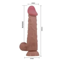 BAILE Sliding Skin реалистичный дилдо 24 см
