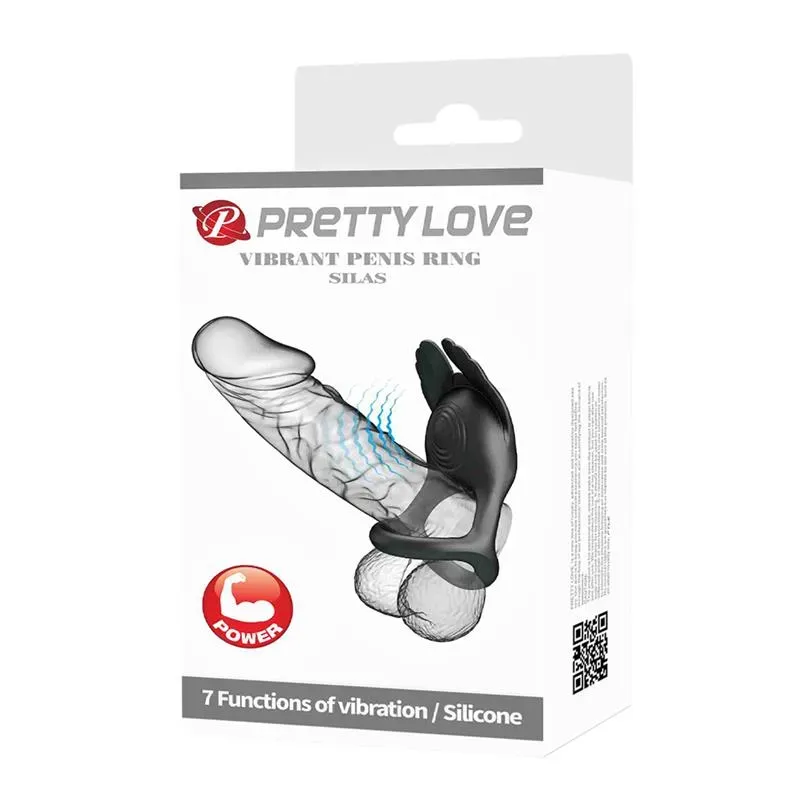 PRETTYLOVE Silas вибрирующее эрекционное кольцо