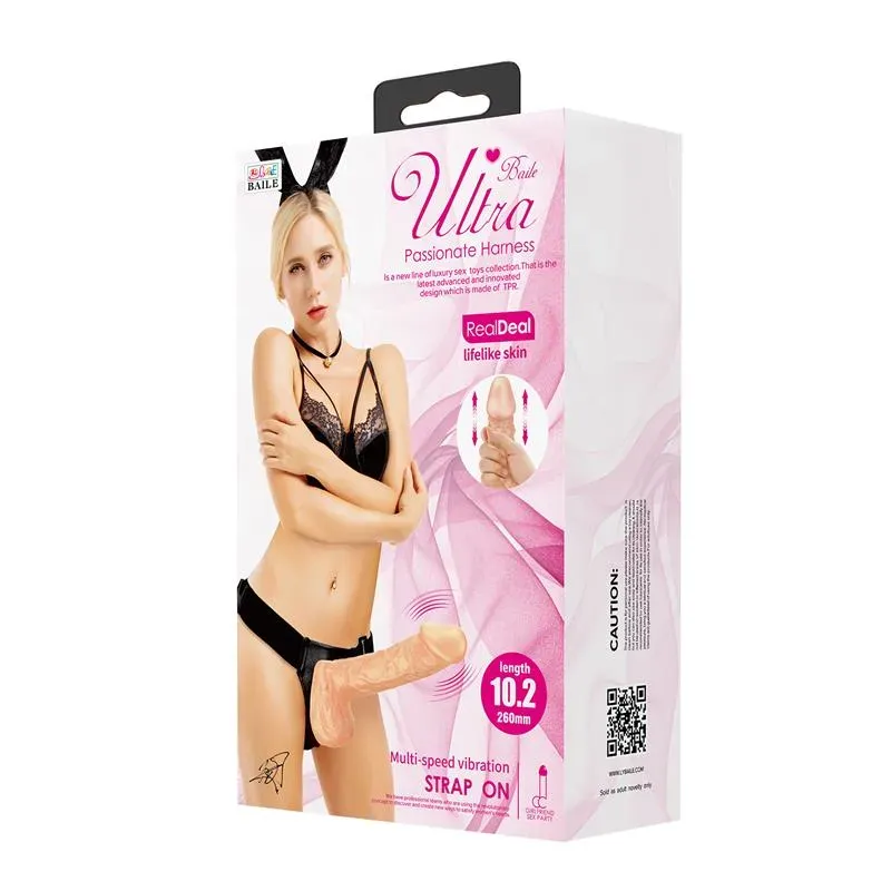 BAILE Strap-on Dildo and Vibration 10.2 страпон