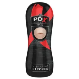 PDX ELITE Vibrating Stroker Mouth мастурбатор