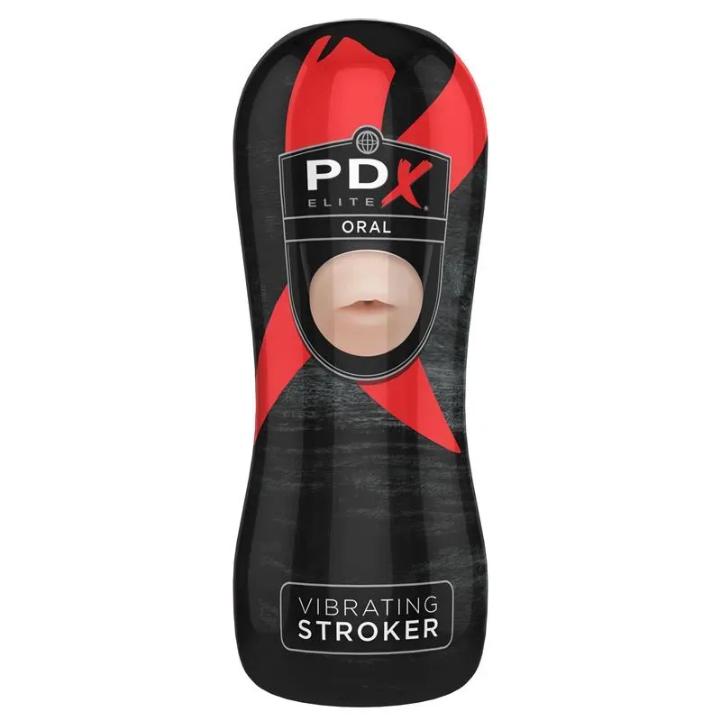 PDX ELITE Vibrating Stroker Mouth мастурбатор