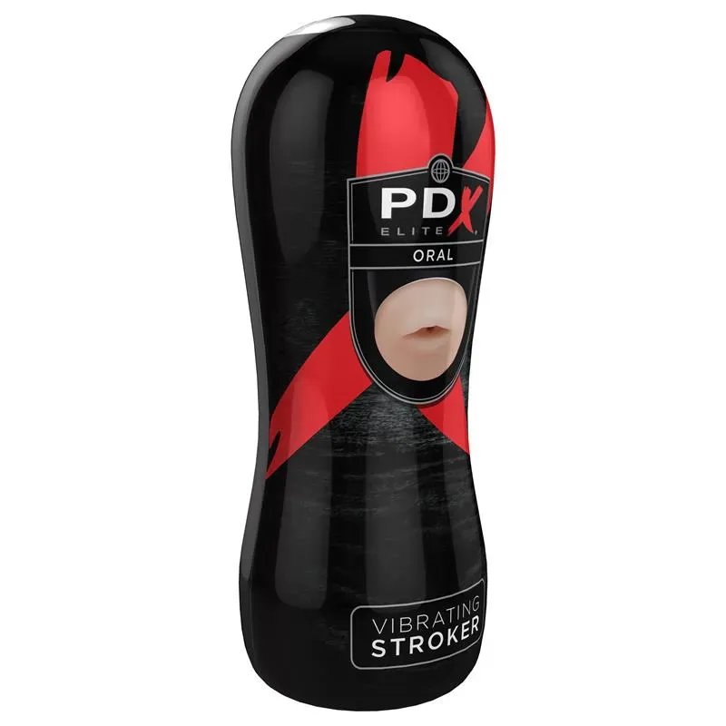 PDX ELITE Vibrating Stroker Mouth мастурбатор