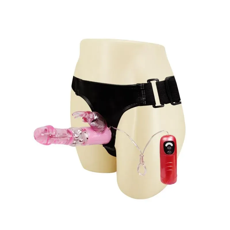 Baile vibreeriv rihmadildo 18 cm, roosa